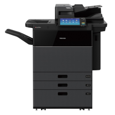 东芝黑白激光打印机A3复印机打印扫描一体机高速双面打印 8618A标配+同步输稿器+落地三纸盒